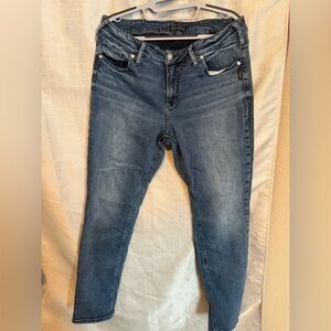 Silver Jeans Women's Dark Blue Skinny Jeans